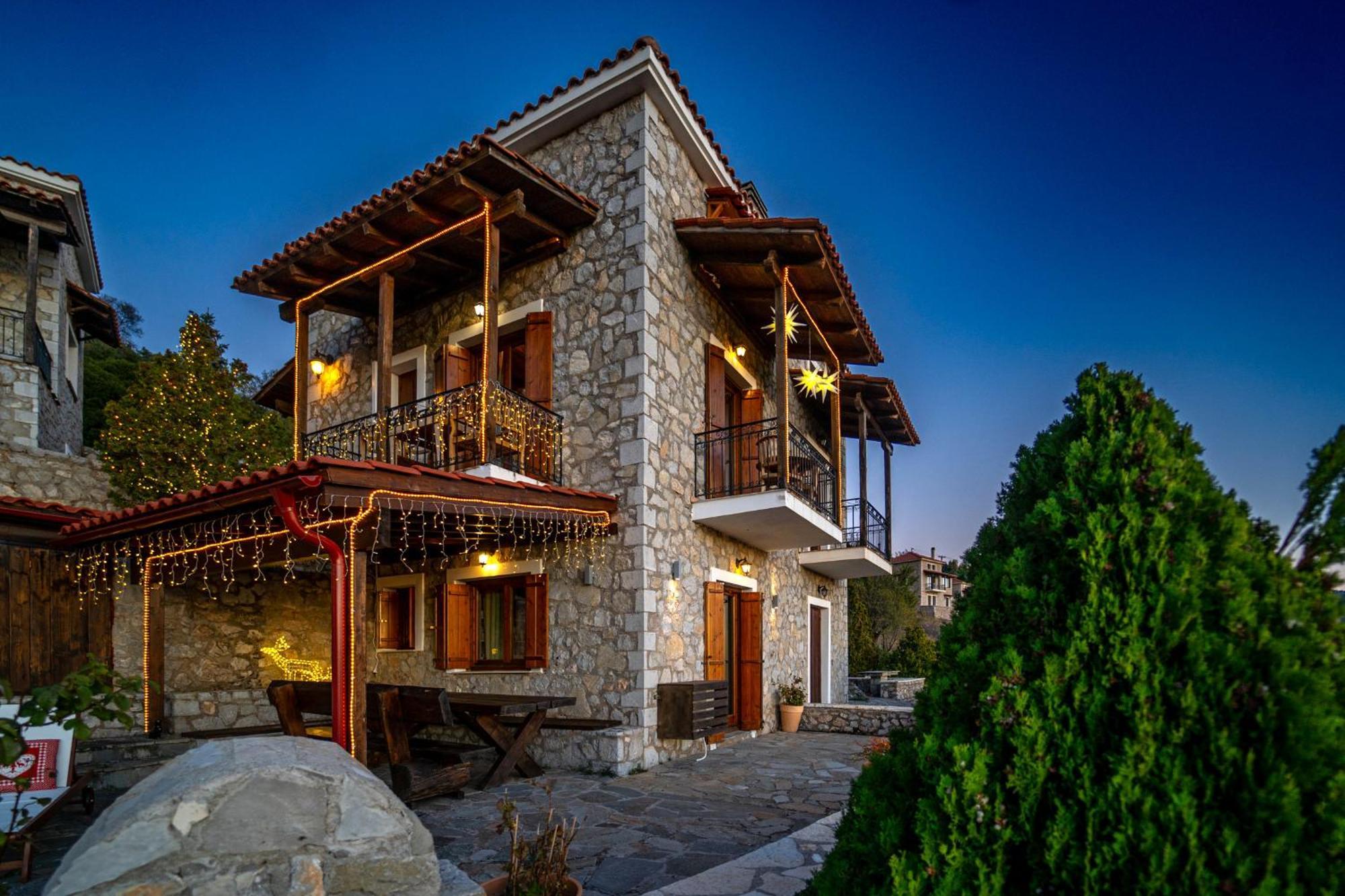 Rock Dandy Deluxe Chalet In Arachova - Delphi, Sauna, Prv Parking, Amazing View Exteriér fotografie