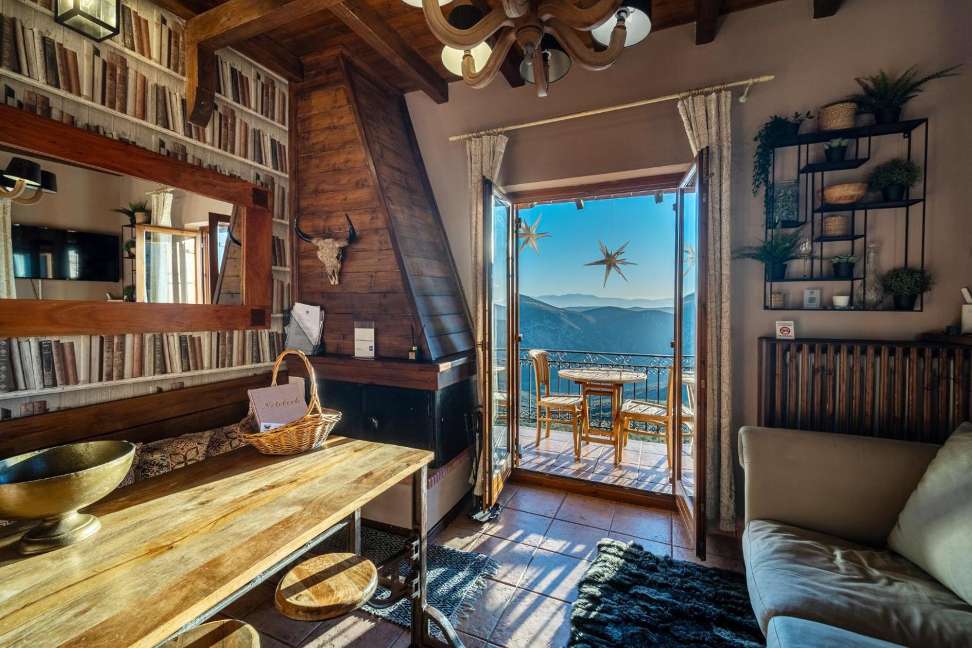Rock Dandy Deluxe Chalet In Arachova - Delphi, Sauna, Prv Parking, Amazing View Exteriér fotografie