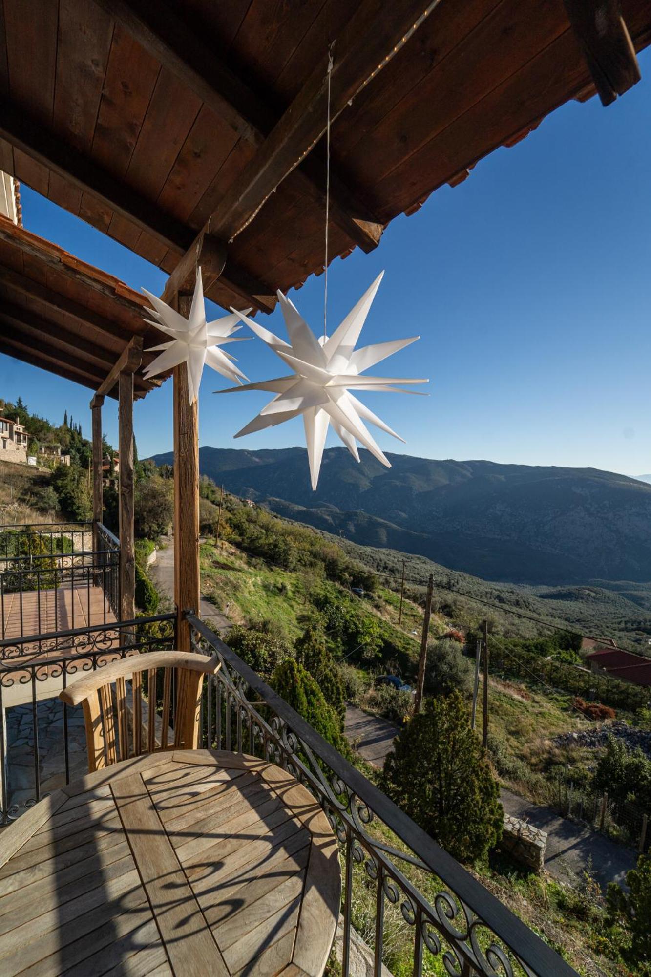 Rock Dandy Deluxe Chalet In Arachova - Delphi, Sauna, Prv Parking, Amazing View Exteriér fotografie