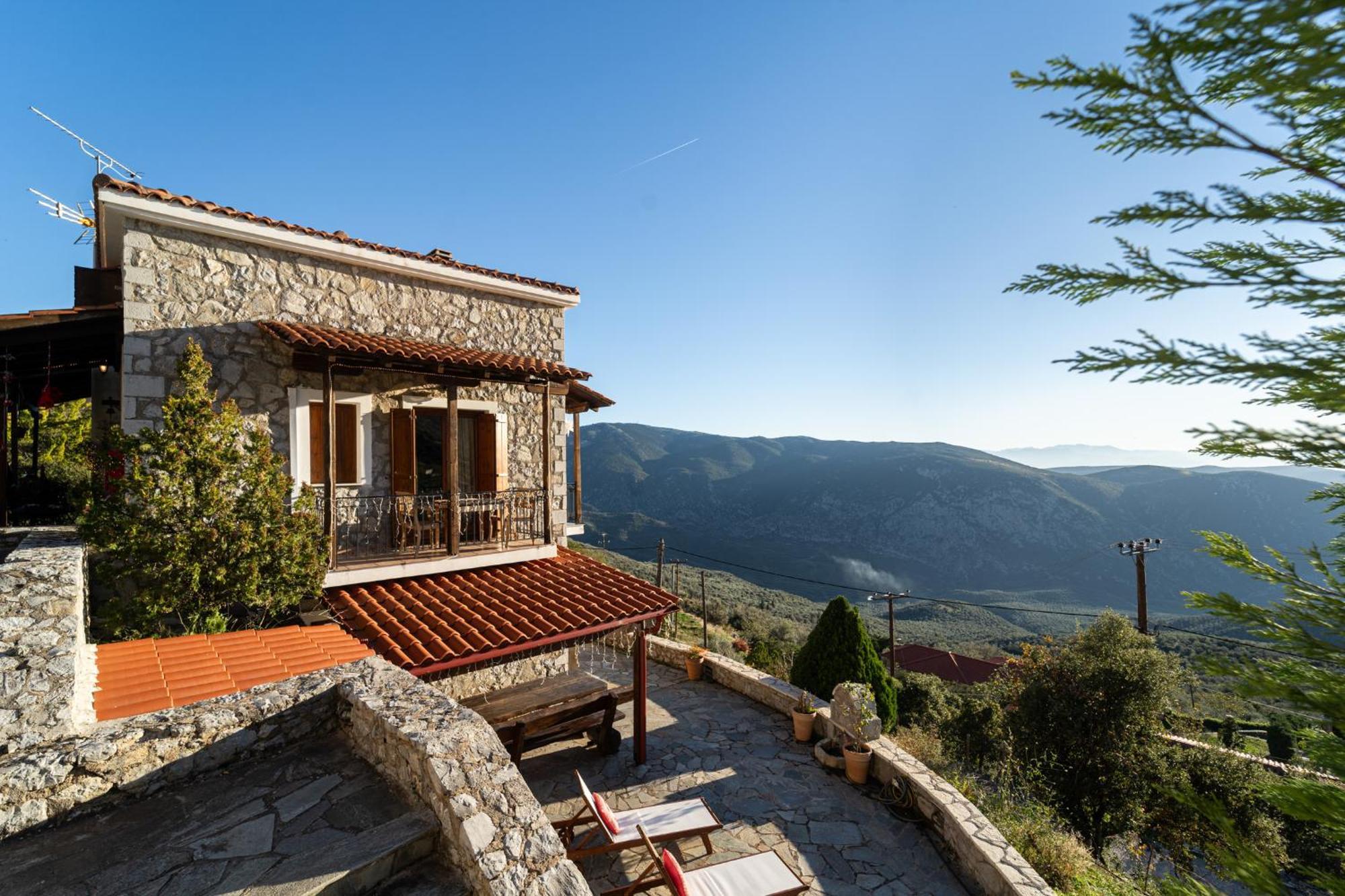 Rock Dandy Deluxe Chalet In Arachova - Delphi, Sauna, Prv Parking, Amazing View Exteriér fotografie