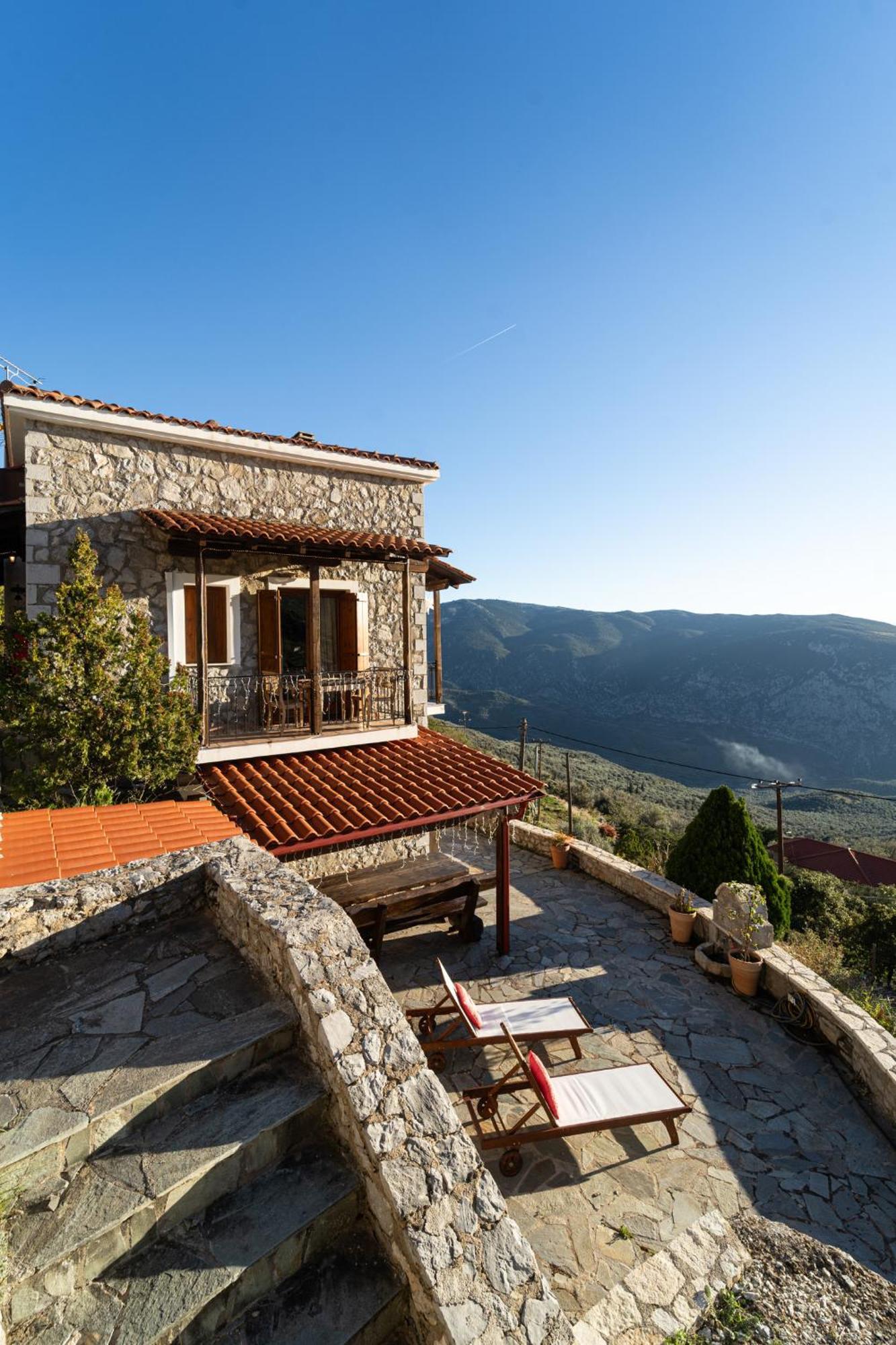 Rock Dandy Deluxe Chalet In Arachova - Delphi, Sauna, Prv Parking, Amazing View Exteriér fotografie
