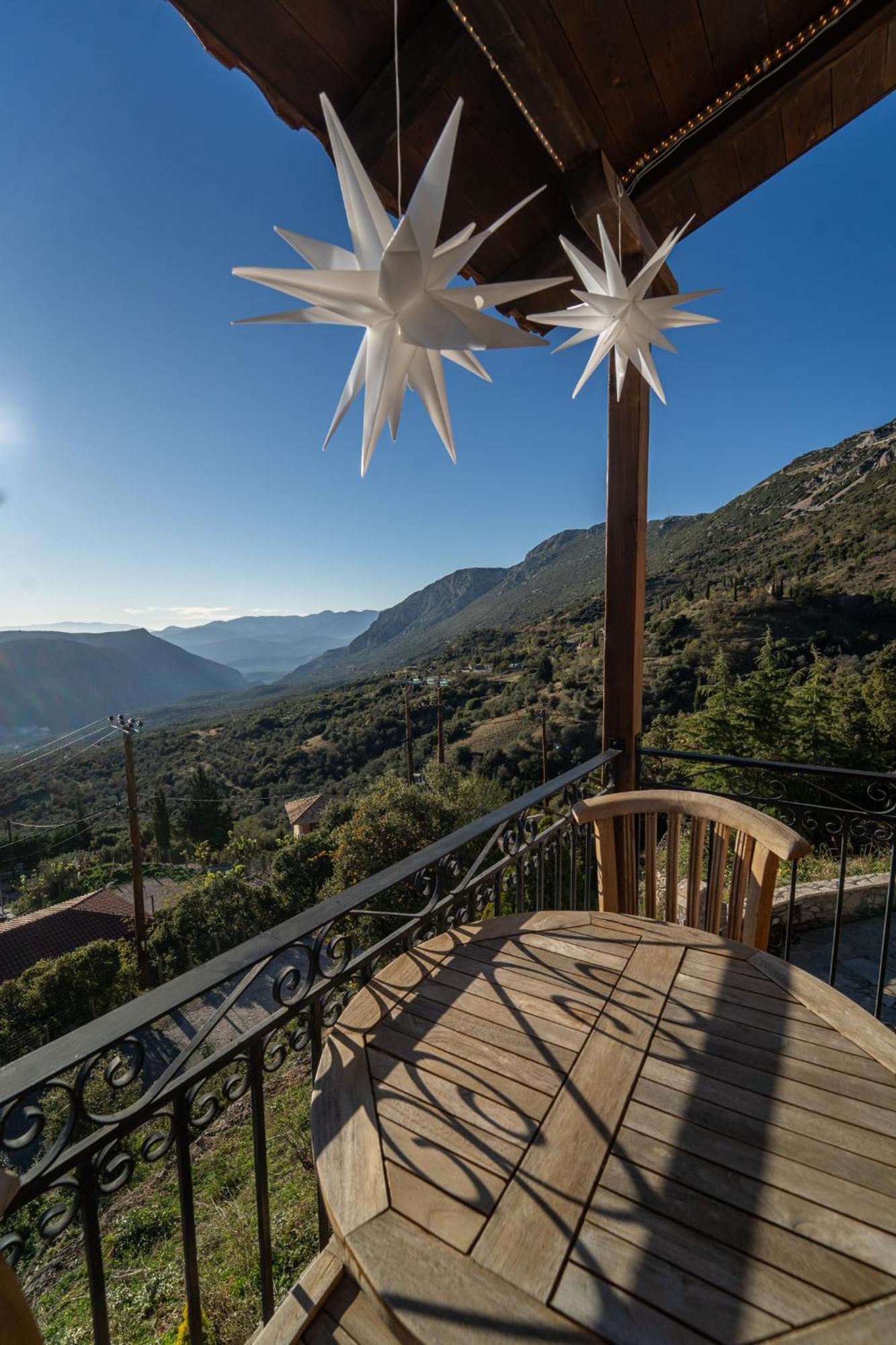 Rock Dandy Deluxe Chalet In Arachova - Delphi, Sauna, Prv Parking, Amazing View Exteriér fotografie