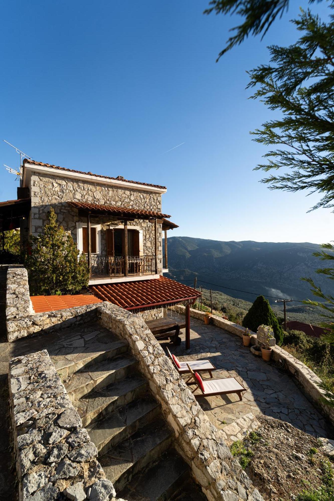 Rock Dandy Deluxe Chalet In Arachova - Delphi, Sauna, Prv Parking, Amazing View Exteriér fotografie