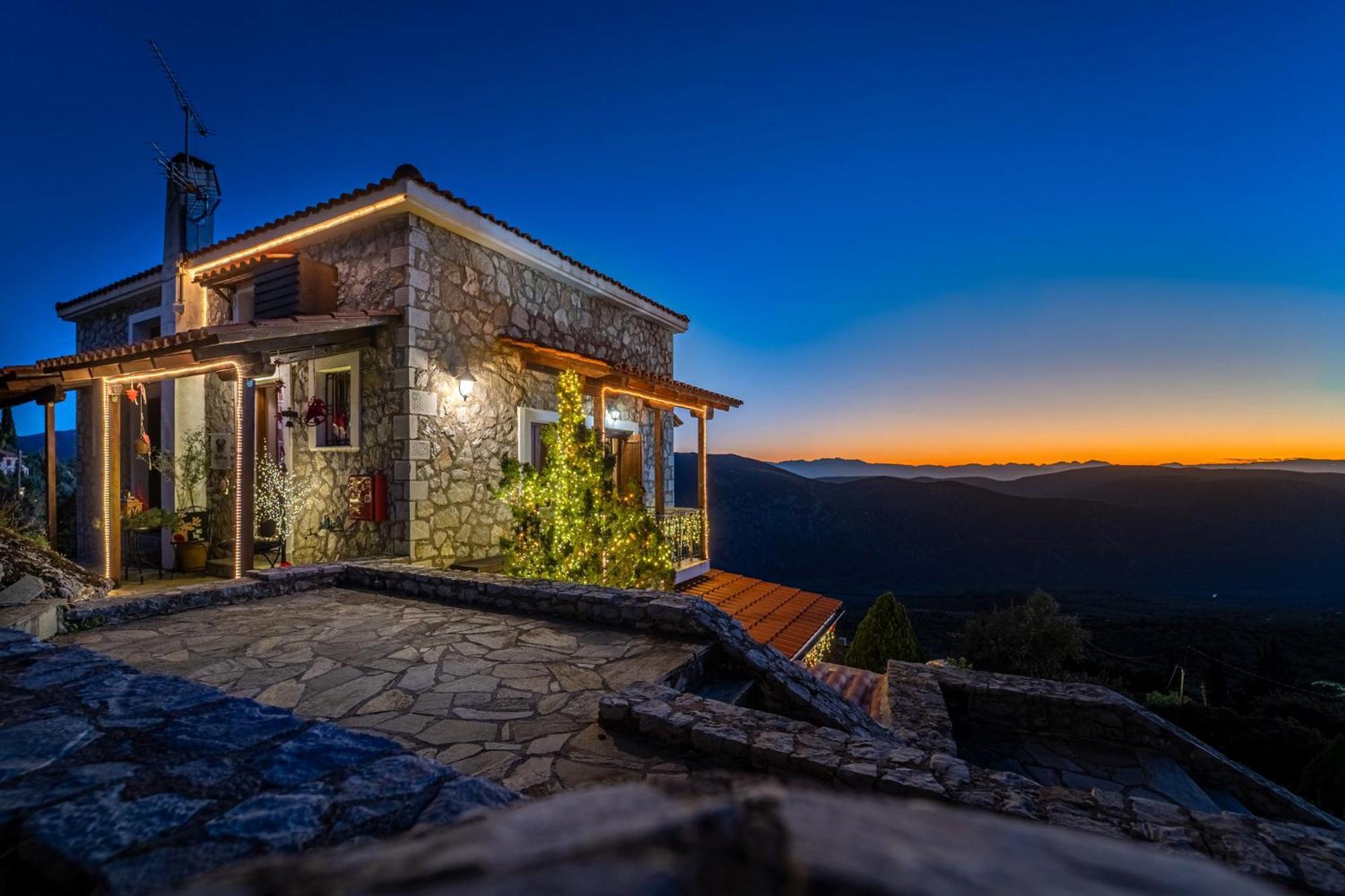 Rock Dandy Deluxe Chalet In Arachova - Delphi, Sauna, Prv Parking, Amazing View Exteriér fotografie