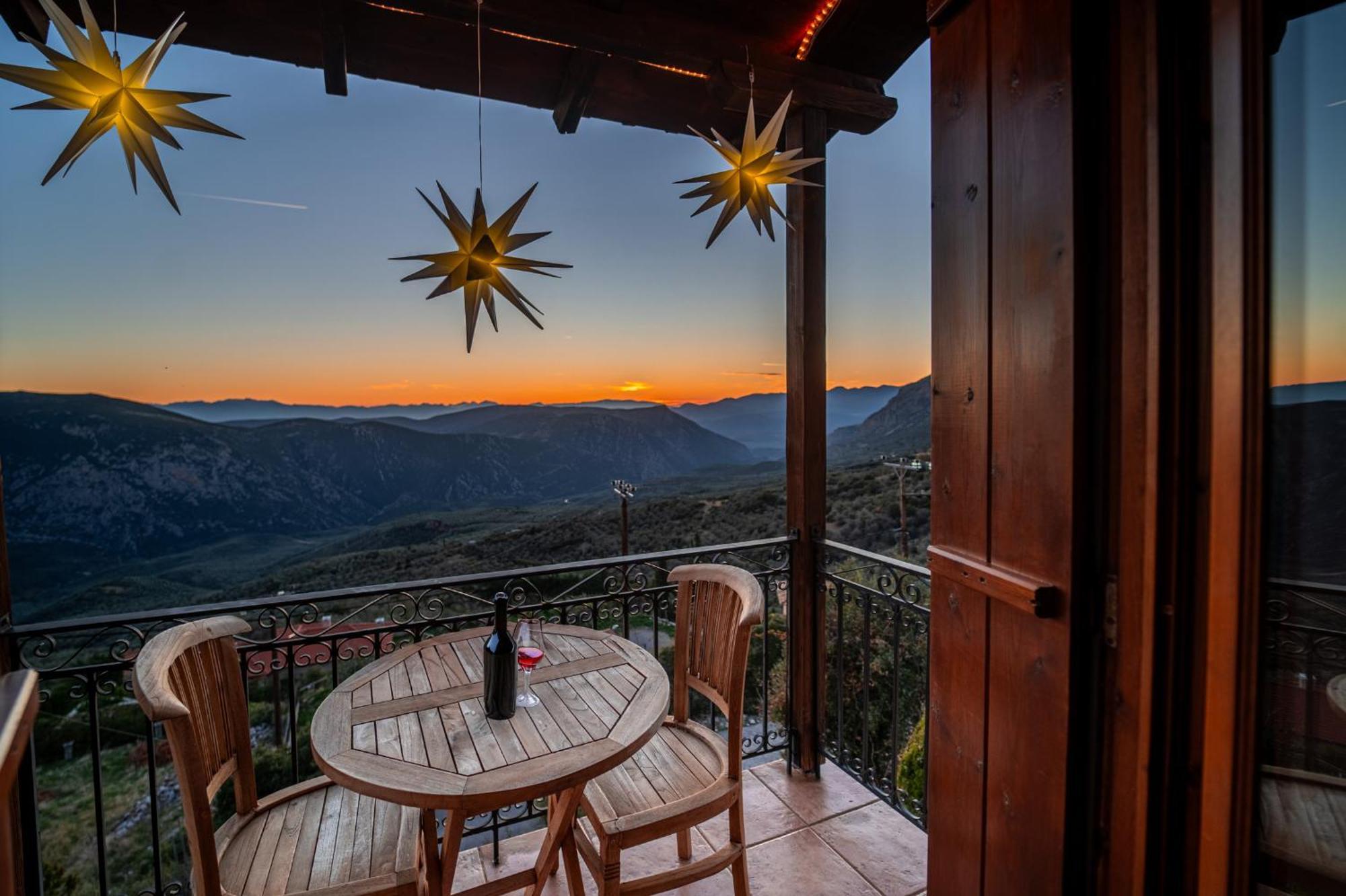 Rock Dandy Deluxe Chalet In Arachova - Delphi, Sauna, Prv Parking, Amazing View Exteriér fotografie