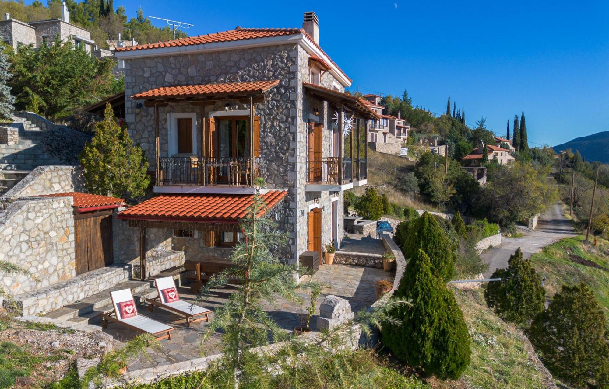 Rock Dandy Deluxe Chalet In Arachova - Delphi, Sauna, Prv Parking, Amazing View Exteriér fotografie